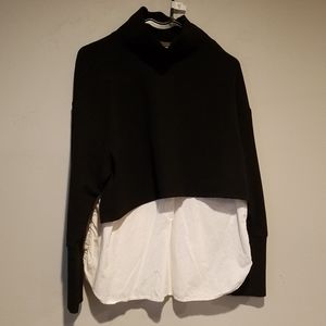 Zara medium black and white top